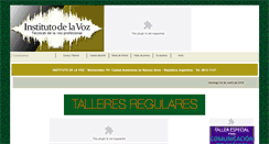 Desktop Screenshot of institutodelavoz.com